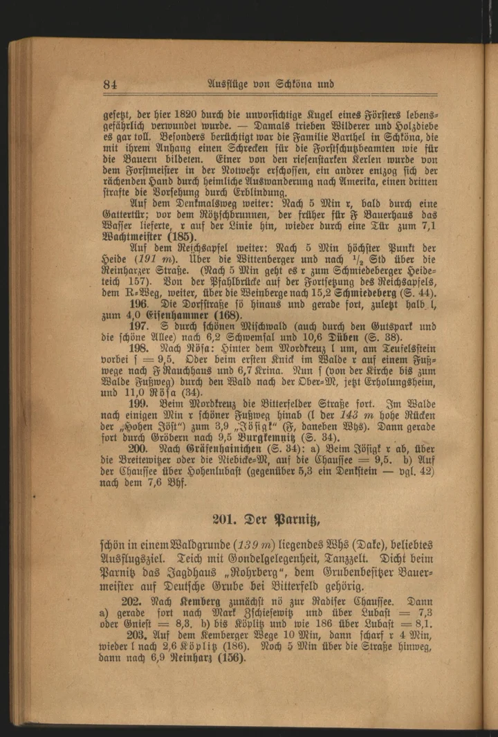Fritzsches Wanderbuch beschreibt den „Parnitz" — 1916 — Foto 1