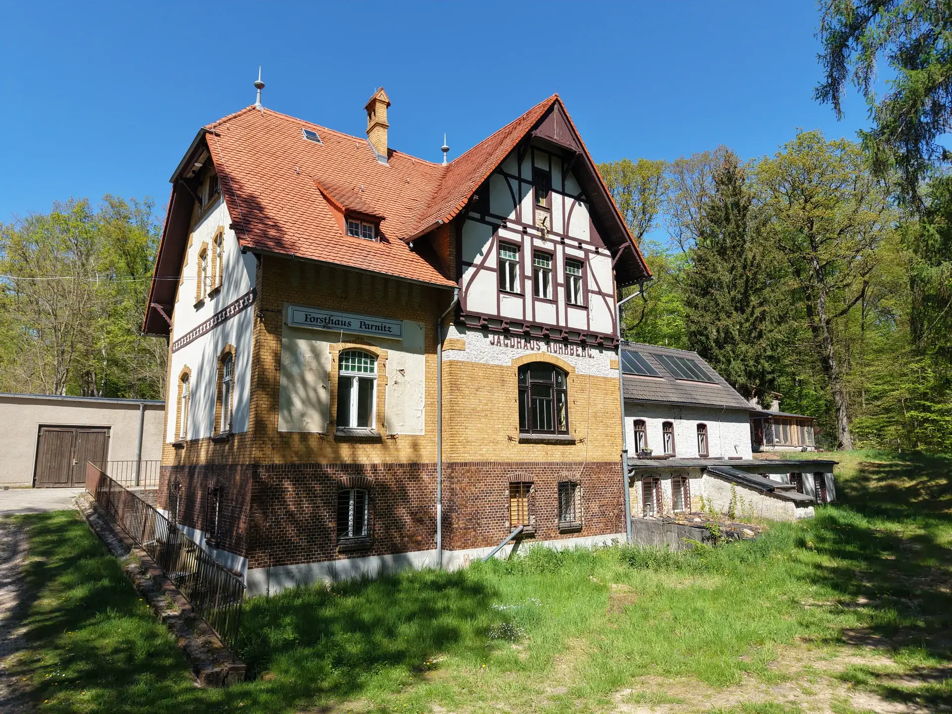 Das historische Jagdhaus am Forsthaus Parnitz